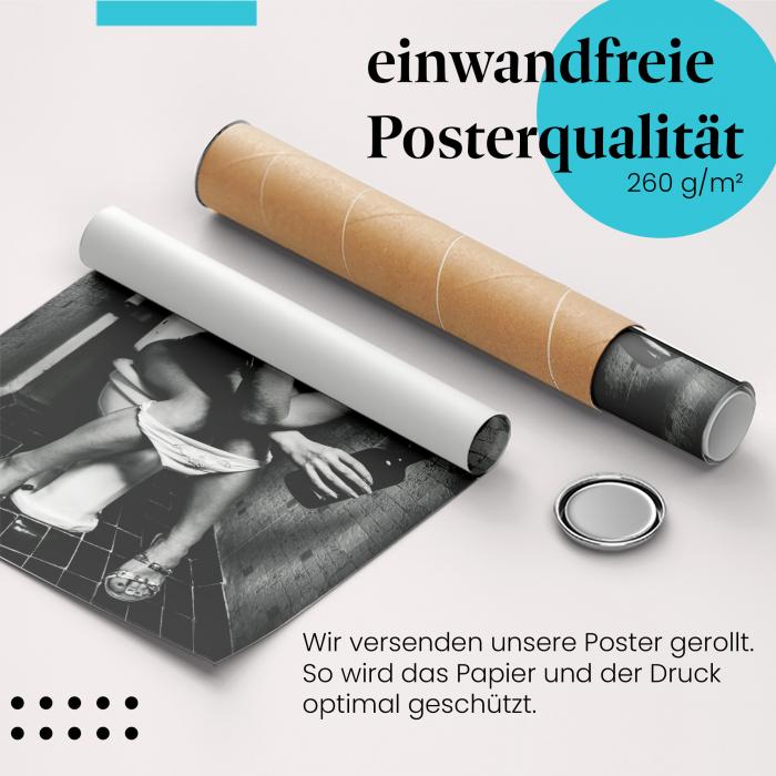 Preview:  Humor: Frau auf Toilette | Postereck 0423